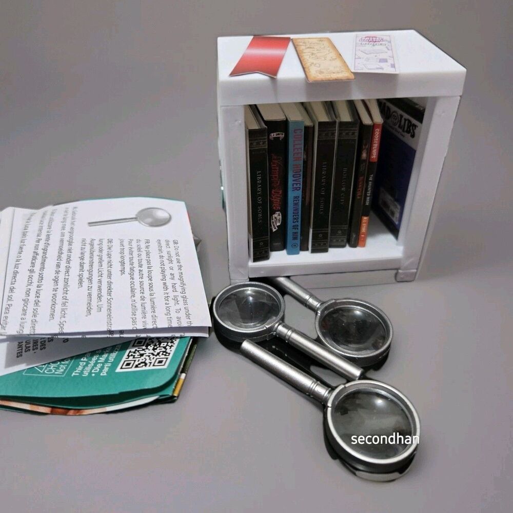 Zuru Mini Brands Books Shelf,Books,bookmarks,magnifying Glasses